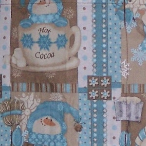 Hot Cocoa Christmas Reversible waitress/server aprons three pockets on both sides 1364 R