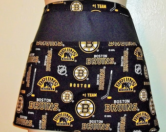 Handmade server waitress half apron NHL Boston Bruins 2720