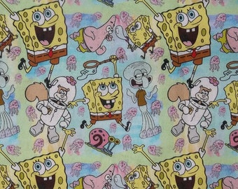 Reversible SPONGEBOB server waitress waist apron with three pockets each side 6018 R