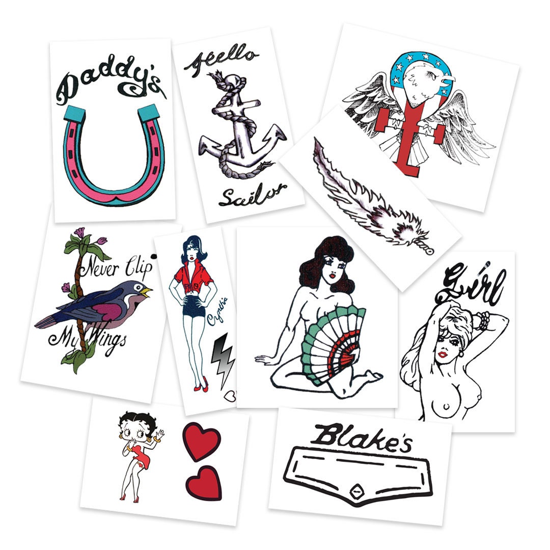 Amy Winehouse Temporary Tattoos
