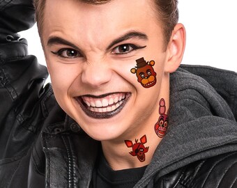 Five Nights at Freddys Temporary Tattoos - Etsy
