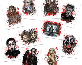 Scary Movie Variety Tatouages temporaires (10-Pk) | | sans danger pour la peau FABRIQUÉ aux États-Unis| Amovible