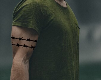 Barbed Wire Tattoo Etsy