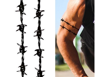 Barbed Wire Armbands 3 Pack Etsy