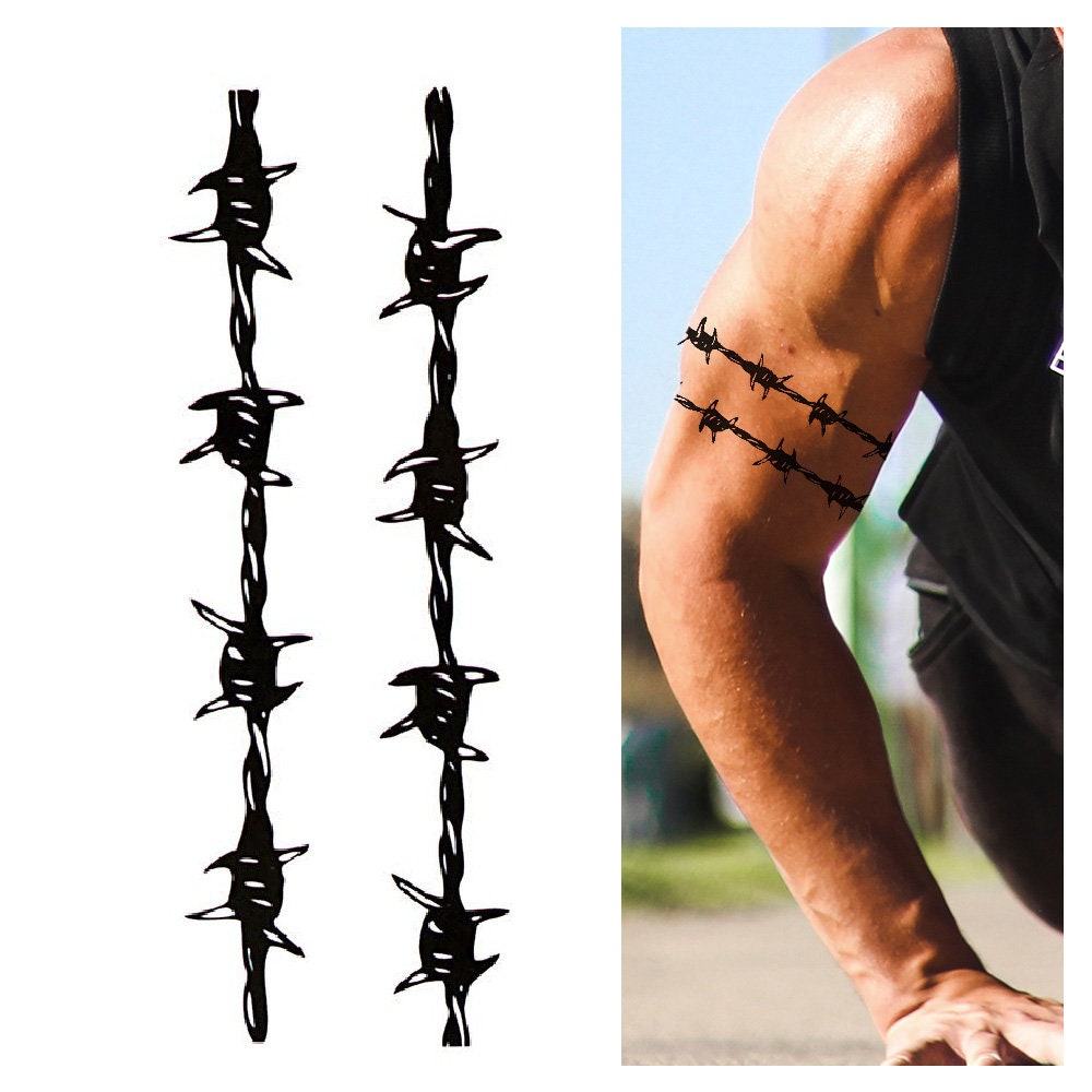 Barb Wire Tattoo - Etsy Barb Wire Tattoo - Etsy