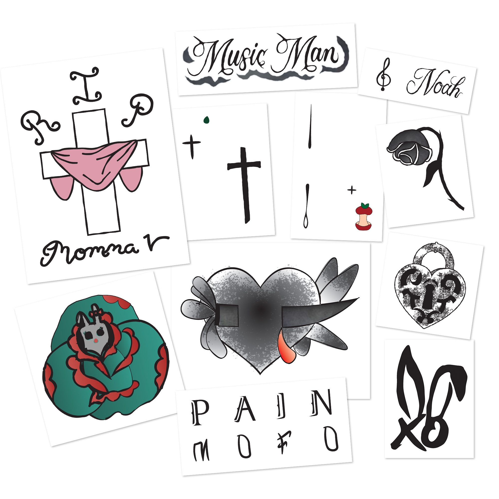 Singer Cosplay Temporary Tattoo Kit: For Jelly Fans - Easy Halloween Costume Ideas