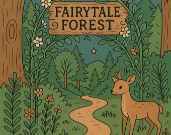 Fairytale Forest Coloring Book: 30 Woodland Pages (PDF Download)
