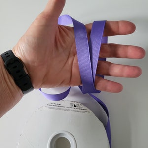 Regal purple Double Face Solid Grosgrain Ribbon 5/8 Inches wide for gift wrapping, crafts, sewing, 5 yards