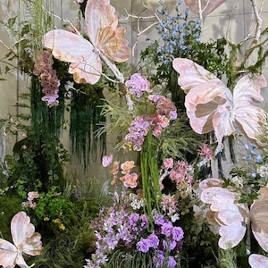 Giant Butterflies - Set of Custom-Made Large Butterflies for Space Decor, Spring Window Displays, Nature-Inspired Event & Party Decor