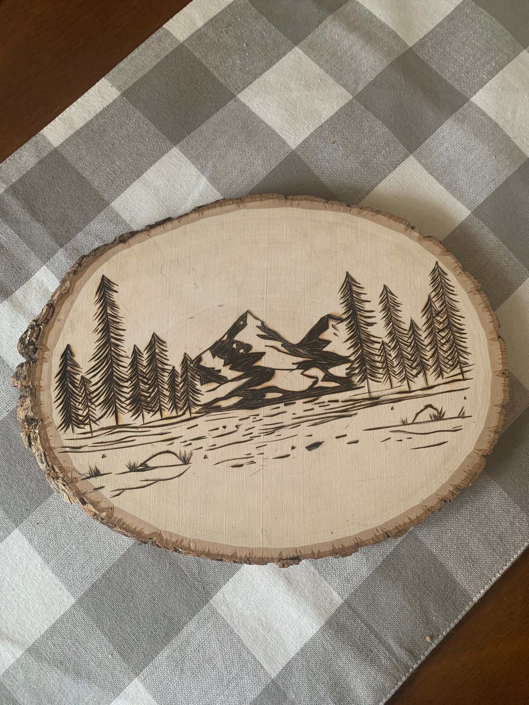 Turkey Wood burning - Fall Wood burning - Fall Pyrography - Wood Slice Art  - Hunting Decor - Cabin Decor