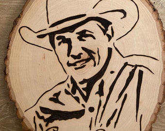 Singer / Artist Portrait Woodburning (customs/not listed: contact seller)