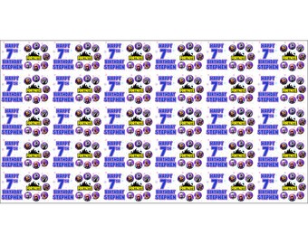 fortnite birthday personalised gift wrapping paper print - fortnite gift wrapping paper