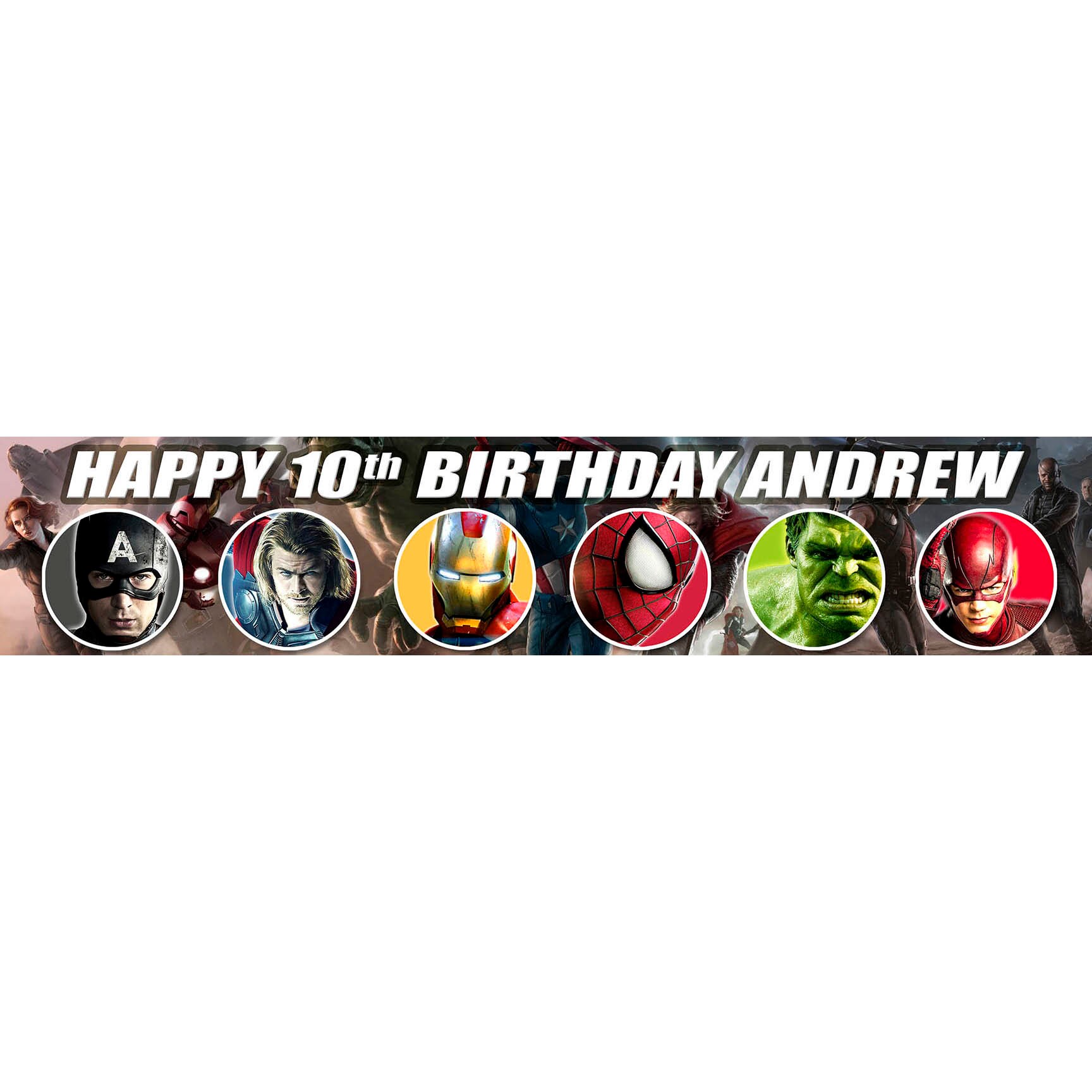 2 X Personalised Avengers Birthday Banners - Etsy