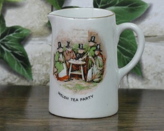 Antique Small Welsh Tea Party Pottery Jug