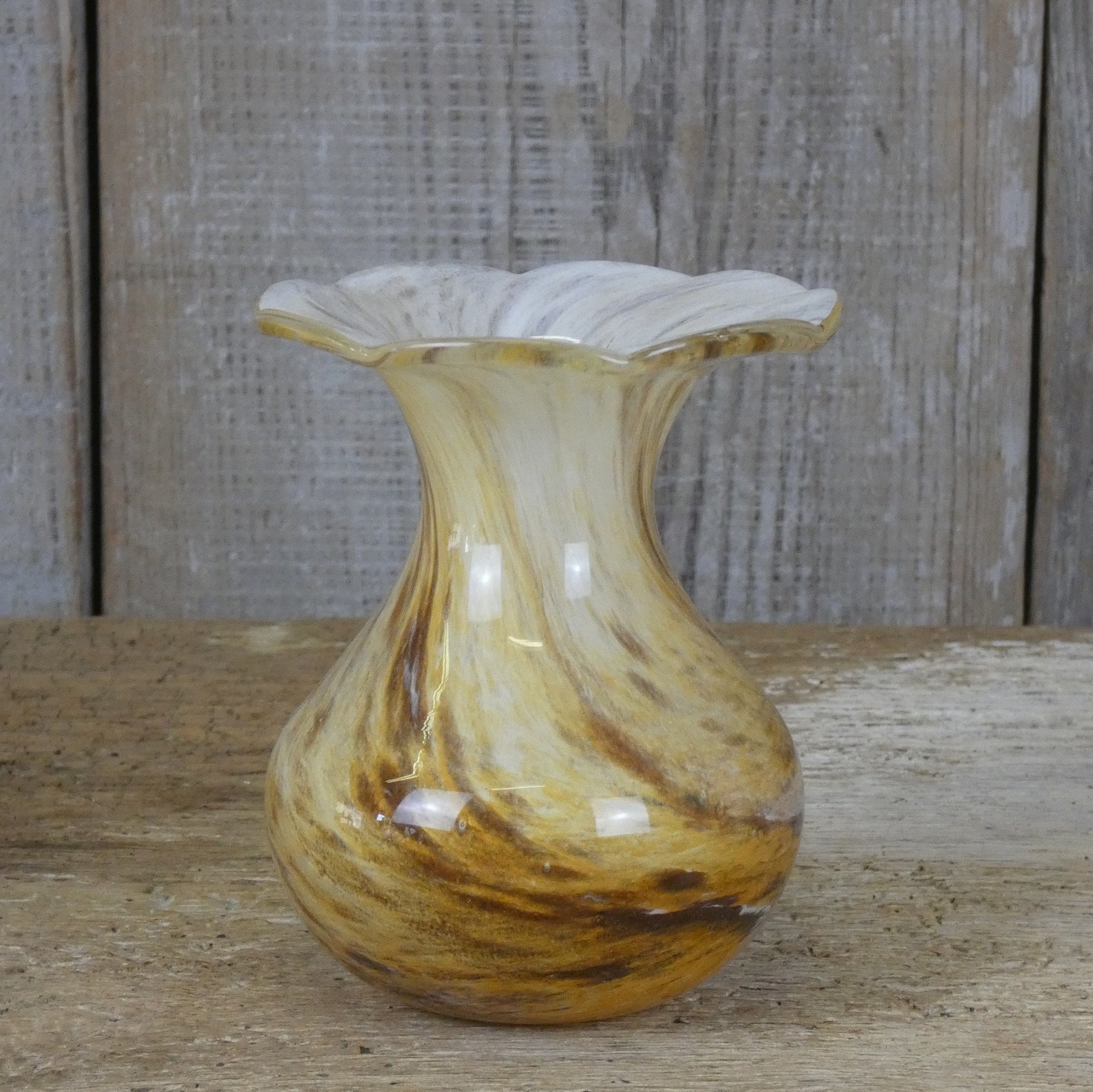 Alum Bay Glass Isle of Wight Art Glass Swirl Glass Posy Vase Etsy