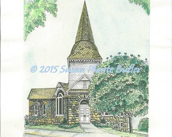 Baker Chapel at McDaniel College- 11x 14 color or b/w print.signed, limited edition