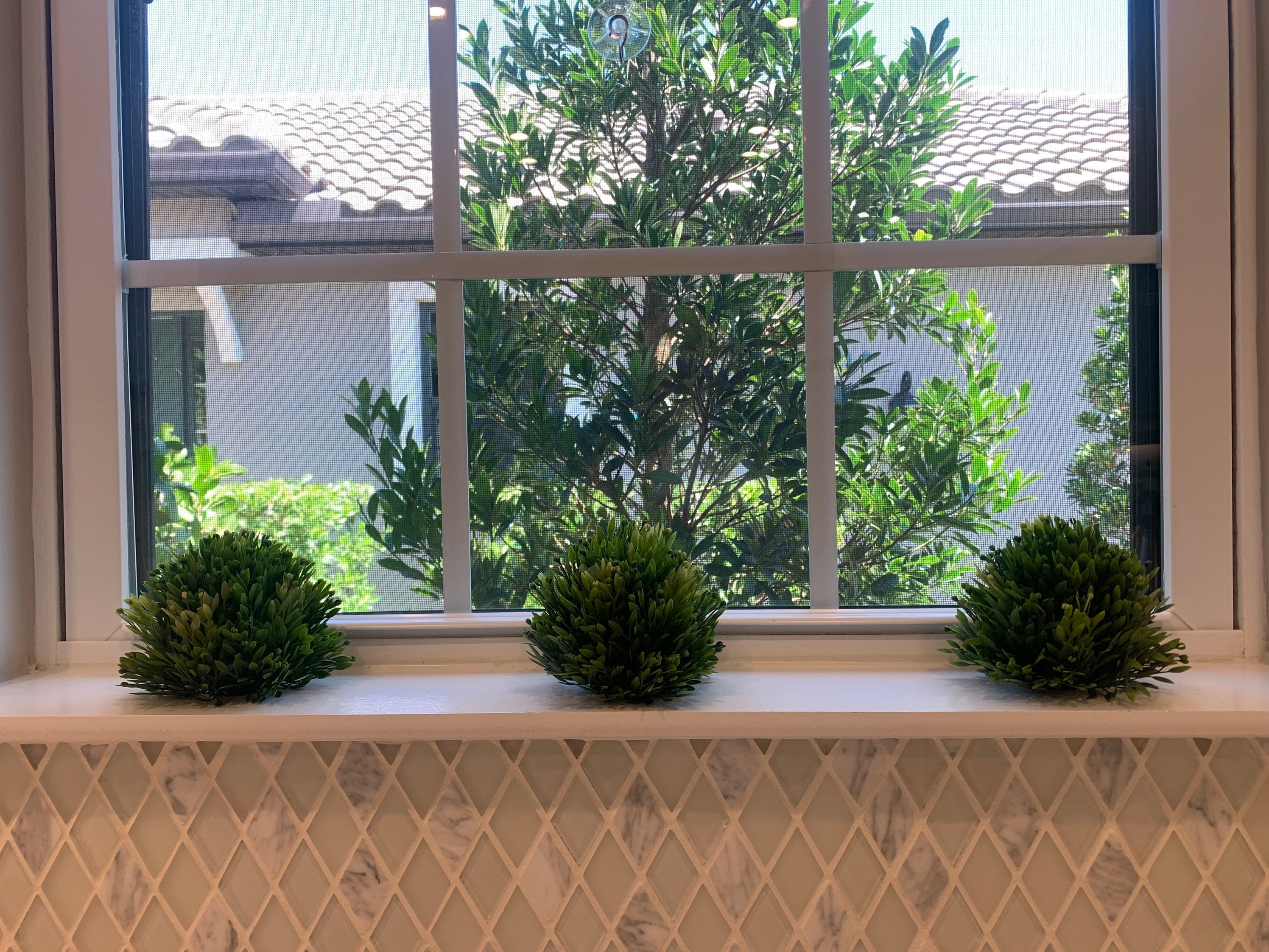 Decorative Greenery Orb Greenery Ball Artificial Topiary Etsy