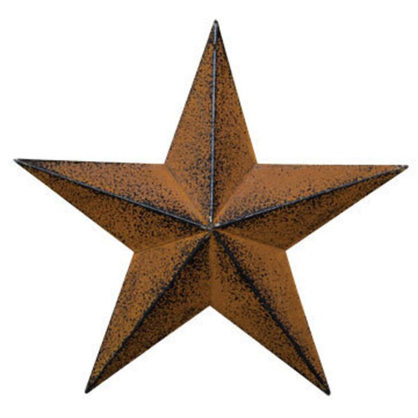 Rusty Metal Star, Brown Barn Star, Rustic Metal Star, Farmhouse Star Wall Decor, Primitive Metal Star Wall Decor 12"