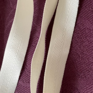 Natural Twill Tape 5/8&quot;w, Off White Twill Tape, Twill Tape, Natural Tape, Off White Tape, Off White Ribbon, Valance Ties