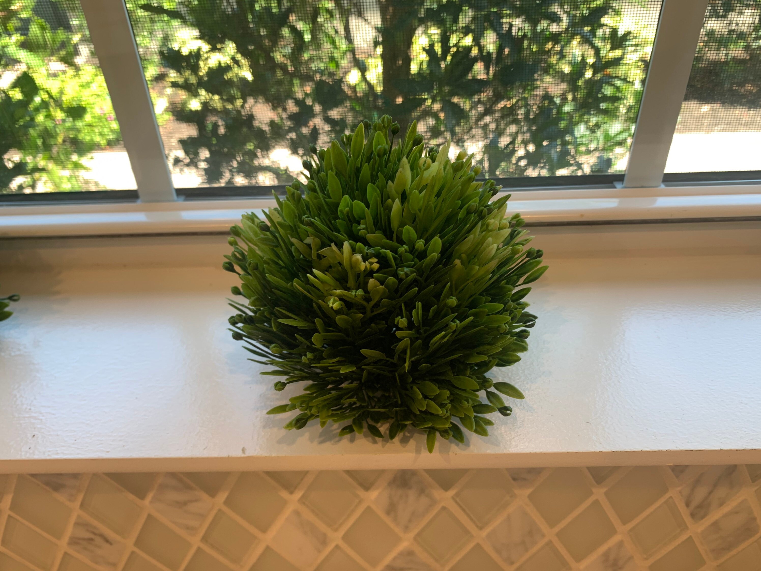 Decorative Greenery Orb Greenery Ball Artificial Topiary Etsy