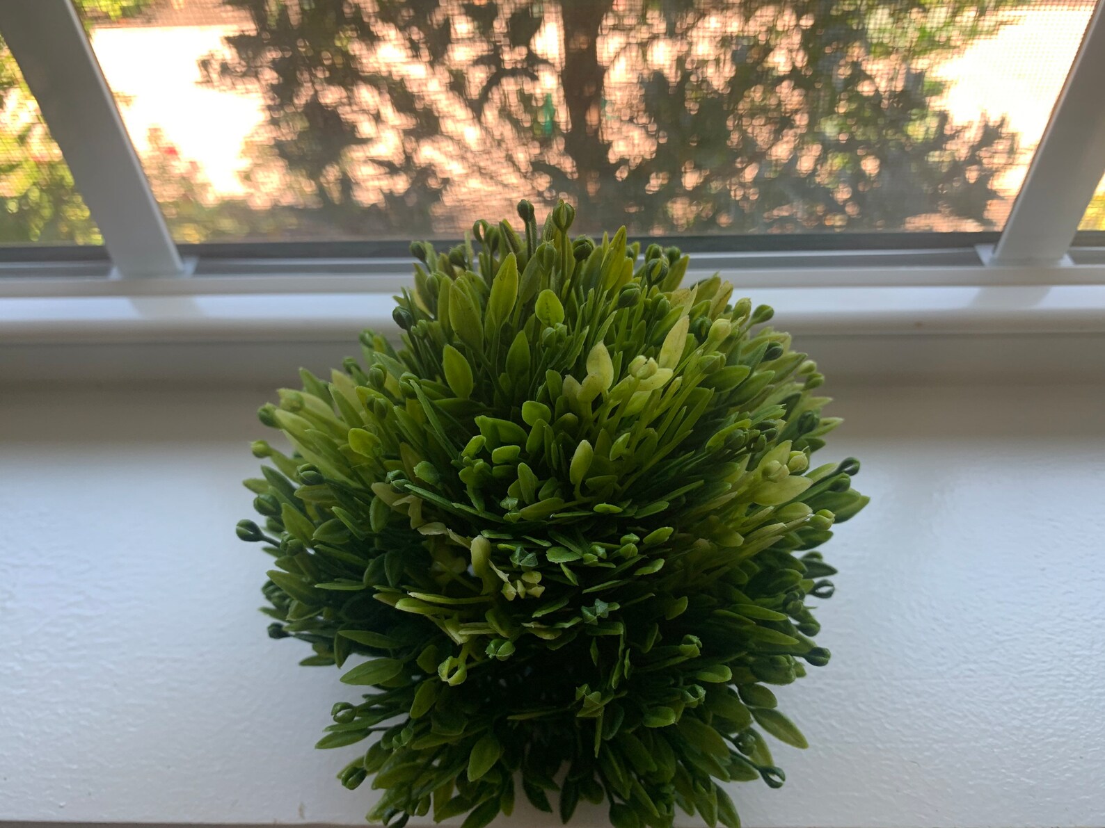 Decorative Greenery Orb Greenery Ball Artificial Topiary Etsy