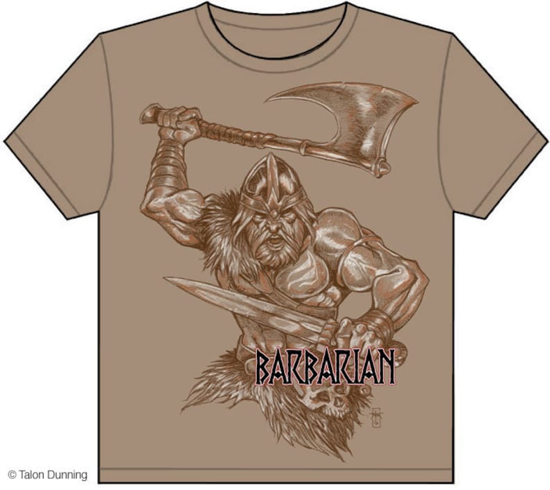 Dungeons & Dragons Barbarian Shirt Brown