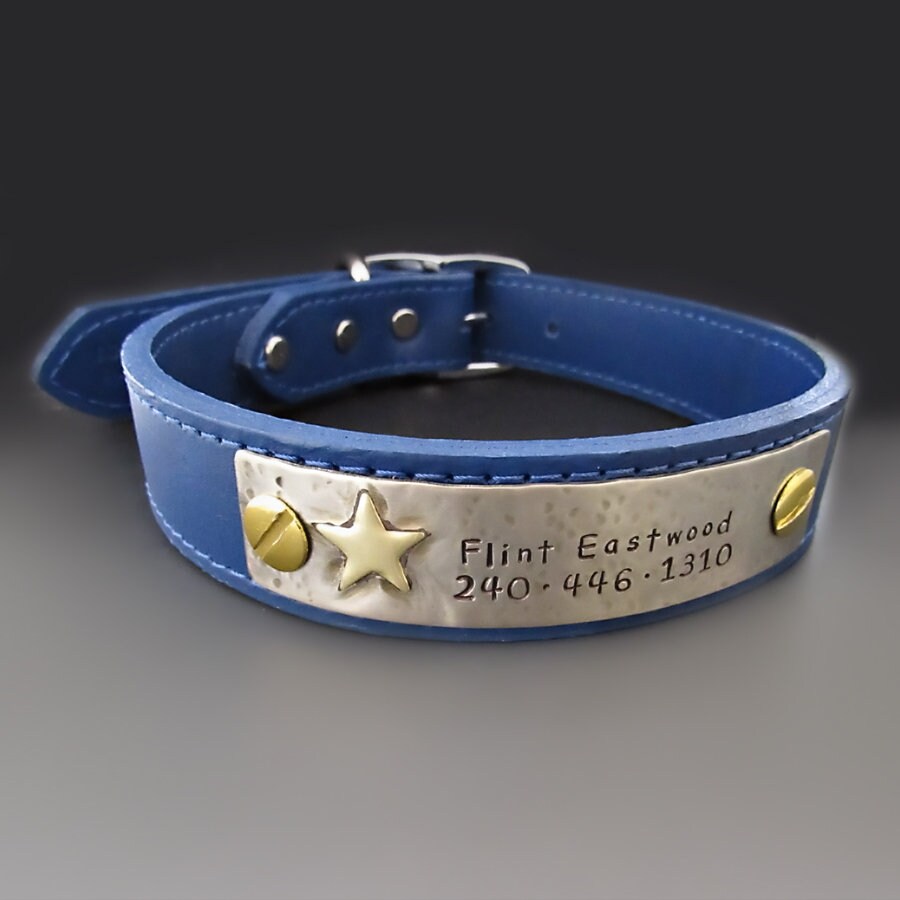 Persoanlized Leather Dog Collar Custom Dog Tag for Pets Etsy