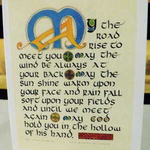 Bénédiction irlandaise Notecard