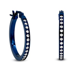 B.Tiff Pave 28-Stone Classic Small Hoop Orecchini ER310