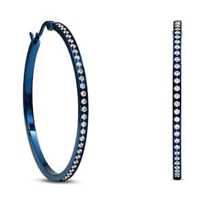B.Tiff Pave 58-Stone Classic Large Hoop Earrings