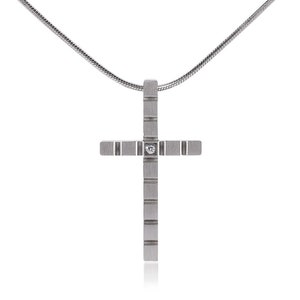 B.Tiff Box Cut Cross Pendant PT209
