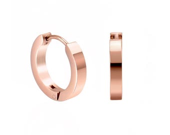 ER300RG B.Tiff Rose Gold Hoop Earrings