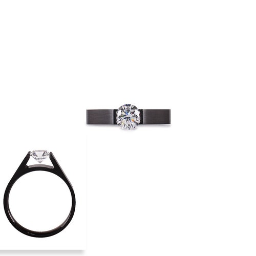 RG096 B.Tiff .75 ct Round shops Solitaire Engagement Ring