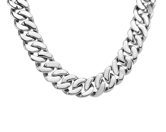 C160W B.Tiff 16mm Flat Cuban Link Necklace