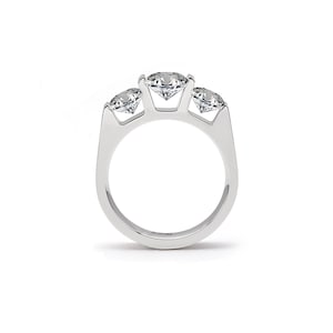 RG203W B.Tiff 3-Stone Cushion Cut Engagement Ring