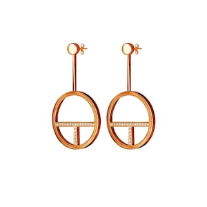 B.Tiff Logo T Bar Earrings ER107T