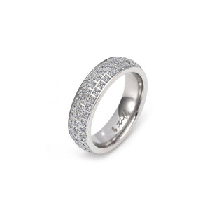 RG130W B.Tiff Eternity-ring met drie rijen