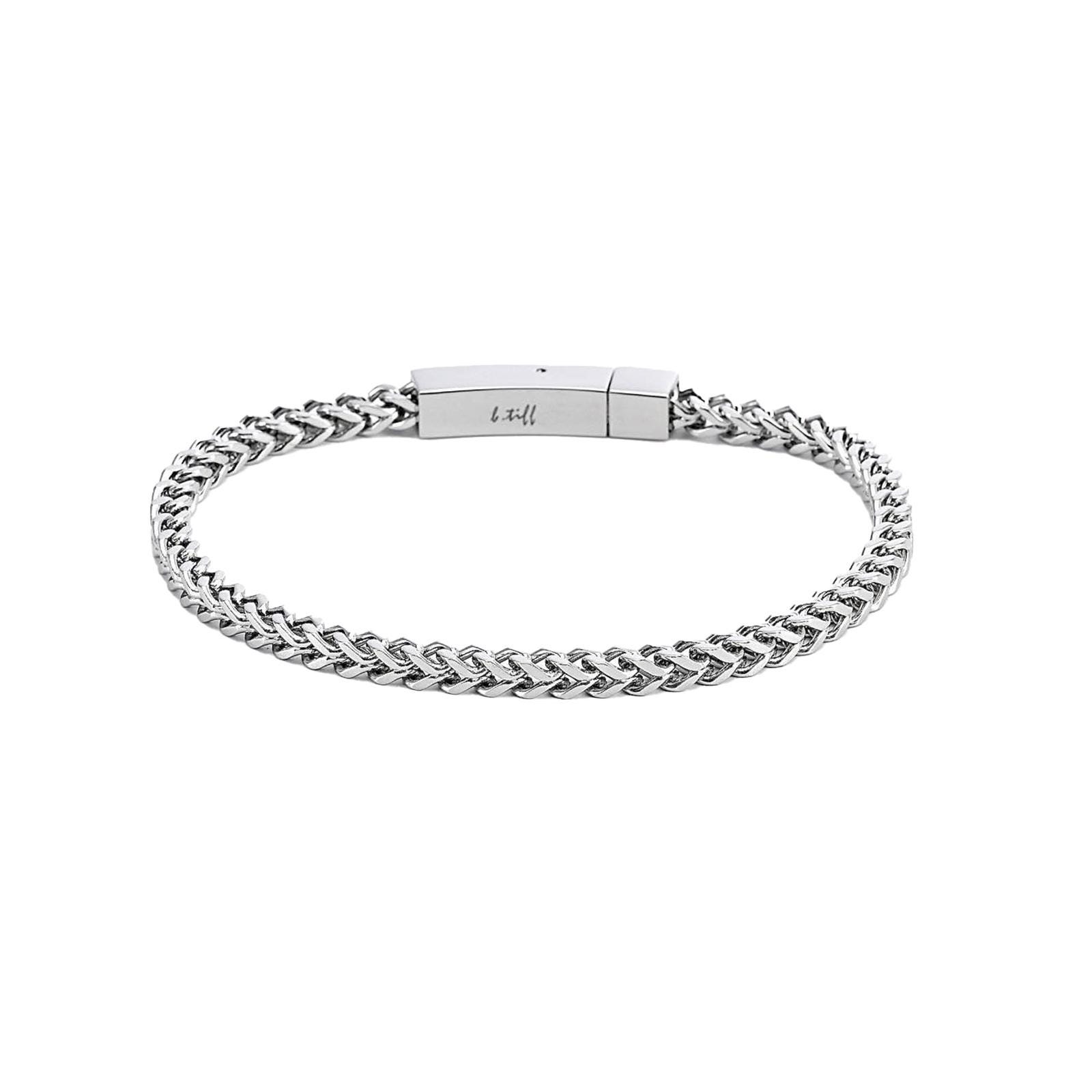 Bracelet Jonc David Yurman ? En Argent 925 Vintage - Pierre Verte - Non Signé - Très Bon état