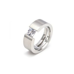 RG094W B.Tiff 1 ct Princess Cut Solitaire Ring