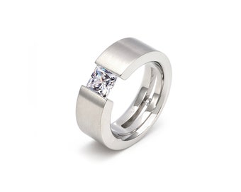 RG094W B.Tiff 1 ct Princess Cut Solitaire Ring