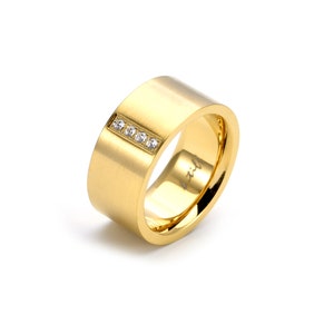 RG223G B.Tiff Gold 4-Stone Wide Ring