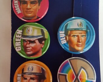 Mysterons 25mm Button Badge Gerry Anderson Captain Scarlet