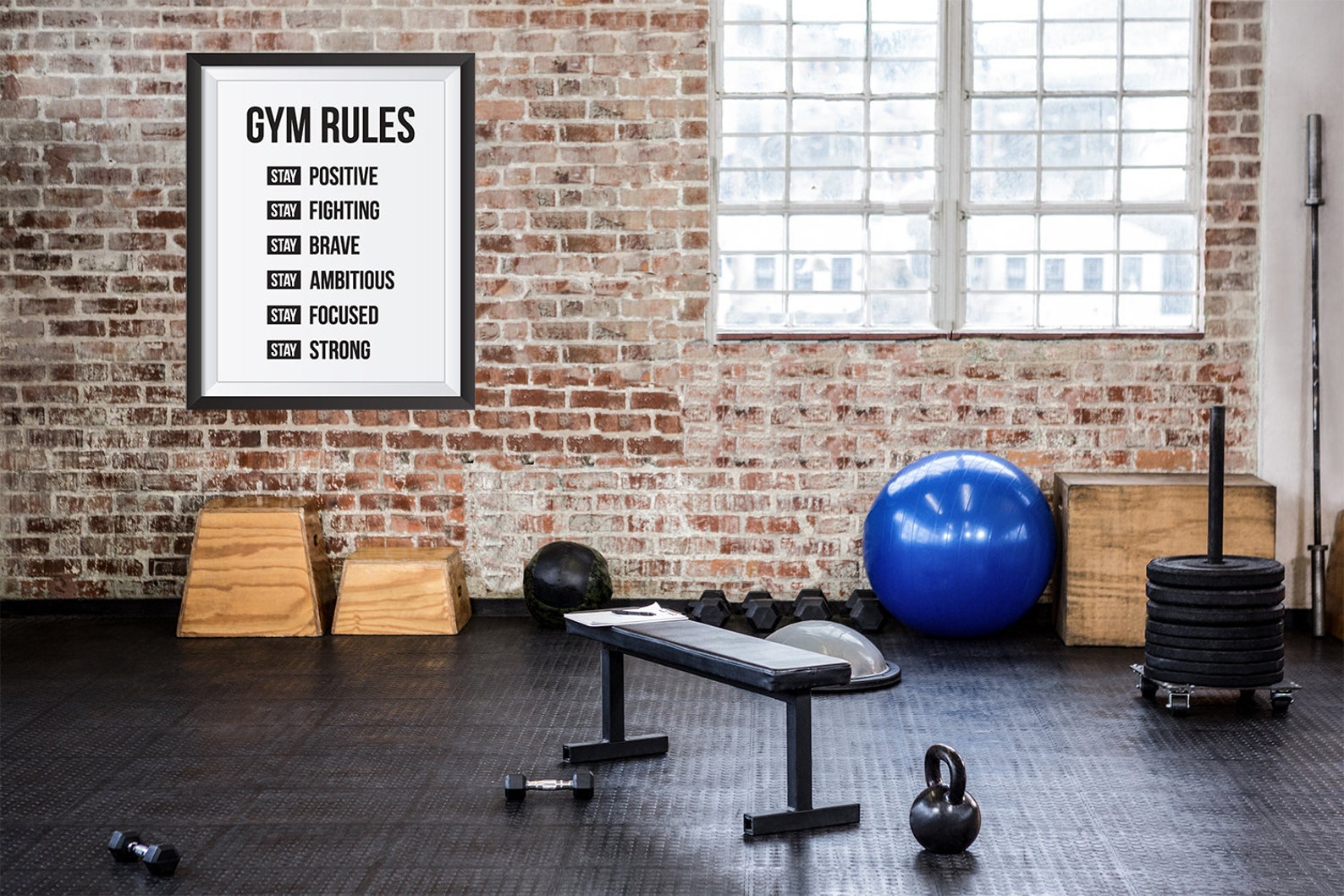 Gym Rules Home Gym Wall Art Printable Art Digital Etsy