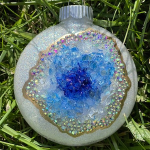 Geode kerstvakantie boomornament