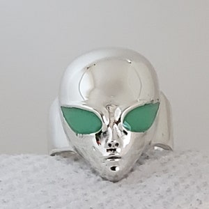 Sterling Silver Alien Ring