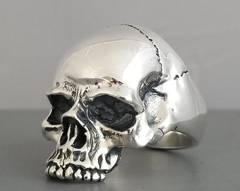 Sterling Silver Big Skull Ring