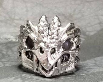 Sterling Silver Dragon Ring