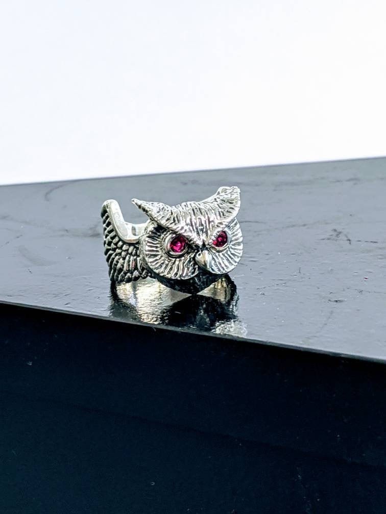 Sterling Silver Owl Ring
