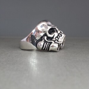 Sterling Silver Storm Trooper Skull Ring - Etsy