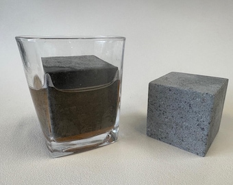 Large Soapstone Ice Cube 2" Jumbo Ice Cube Block Ice - Giant Ice Cube
